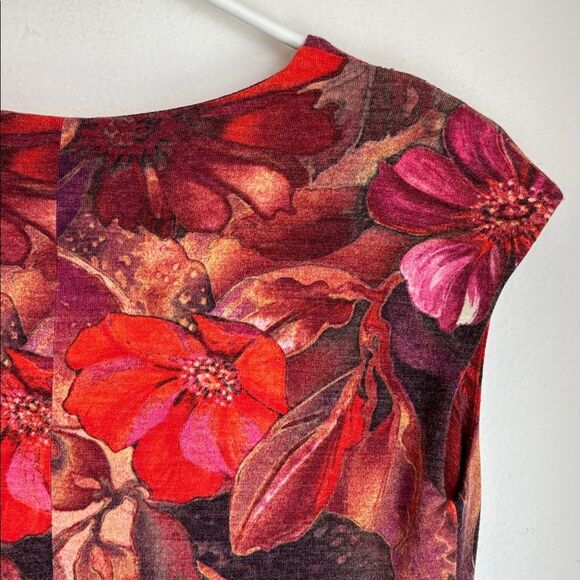 Vintage Cache wool blend jewel tone Fall Red and Purple women’s Dress size 8 EUC - Picture 10 of 10